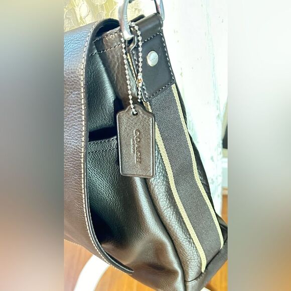 Coach large messenger bag. Chocolate leather. Like new. No call outs. - Picture 2 of 13